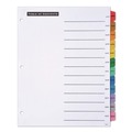 Just Launched | Office Essentials 11679 Table 'n Tabs 11 in. x 8.5 in. 12-Tab Jan. to Dec. Dividers - Assorted (1-Set) image number 1