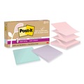Sticky Notes & Post it | Post-it Notes Super Sticky R330R-6SSNRP 3 in. x 3 in. 100 Percent Recycled Paper Super Sticky Notes - Wanderlust Pastels (6-Pads/Pack) image number 0