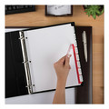 Dividers & Tabs | Avery 11493 11 in. x 8.5 in. 8-Tab Big Tab Clear Label Dividers - White Tabs/White (5/Pack) image number 3