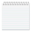 Notebooks & Pads | Universal UNV20435 3 in. x 5 in. Wirebound Narrow Rule Memo Pad with Coil-Lock Wire Binding - Orange Cover (12/Pack) image number 2