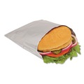  | Bagcraft 300533 6 in. x 3/4 in. x 6-1/2 in. Foil Sandwich Bags - Silver (1000/Carton) image number 1