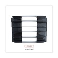 Just Launched | Universal UNV08105 13.25 in. x 9 in. x 9 in. Recycled 5-Section Plastic Incline Sorter - Letter, Black image number 5