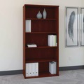 Office Filing Cabinets & Shelves | Bush WC24414 35.63 in. x 15.38 in. x 72.78 in. Series C Collection Five-Shelf Bookcase - Hansen Cherry image number 2