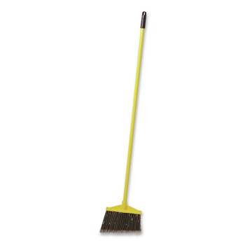 BROOMS | Rubbermaid Commercial FG637500GRAY 7920014588208 46.78-in Handle Angled Large Broom - Gray/Yellow