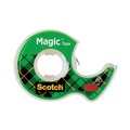 Tape Dispensers | Scotch 3105 0.75 in. x 25 ft. 1 in. Core Magic Tape in Handheld Dispenser - Clear (3/Pack) image number 4