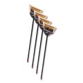 Brooms | O-Cedar Commercial 91351 MaxiPlus Professional Polystyrene Bristle Angle Brooms with 51 in. Handle - Black (4/Carton) image number 0