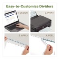 Dividers & Tabs | Avery 11582 11 in. x 8.5 in. 12-Tab Index Maker EcoFriendly Print and Apply Clear Label Dividers - White (5 Sets/Pack) image number 4