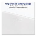 Back to School Sale | Avery 01703 11 x 8.5 Allstate Style Preprinted Legal Exhibit Side 51 to 75 Tab Index Dividers - White (25-Pieces/Set) image number 8