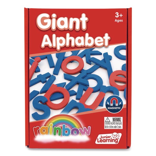 Arts & Crafts Supplies | Junior Learning Inc JL606 3 in. Tall Lowercase Letters Rainbow Giant Alphabet - Blue Consonants/Red Vowels image number 0