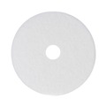 Cleaning & Janitorial Accessories | Boardwalk BWK4014WHI 14 in. Diameter Polishing Floor Pads - White (5/Carton) image number 1