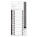 Recordkeeping & Forms | LZB E16-100 4 in. x 9 in. One Side Time Clock Cards for Lathem Time 1600E (100/Pack) image number 0