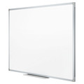 White Boards | Mead 85356 36 in. x 24 in. Dry Erase Board with Aluminum Frame - White Surface/Satin Aluminum Frame image number 4