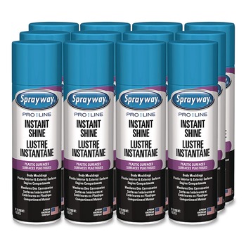 PRODUCTS | Sprayway PRO LINE 1000057576 11 oz Instant Shine Aerosol Can (12/Carton)
