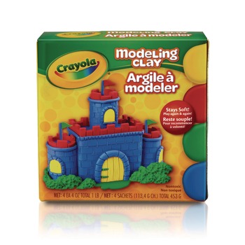 CLAY AND MODELING | Crayola 570300 1 lb Modeling Clay Assortment - Blue/Green/Red/Yellow