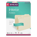 Just Launched | Smead 10230 0.75 in. Expansion Letter Size 1/3-Cut Tabs Assorted Interior File Folders - Manila (100/Box) image number 2