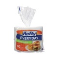 Just Launched | Hefty D28100 8.88 in. Soak Proof Tableware Foam Plates - White (100/Pack) image number 1
