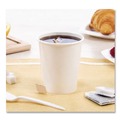  | SOLO 370W-2050 10 oz. Single-Sided Poly Paper Hot Cups - White (1000/Carton) image number 5