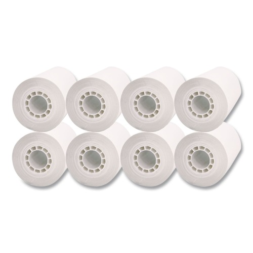 Register & Thermal Paper | PM Company 05217 3.13 in. x 230 ft. Direct Thermal Printing Thermal Paper Rolls - White (8/Pack) image number 0