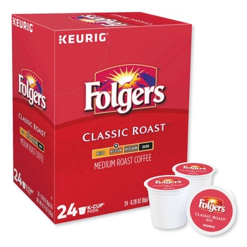 Folgers 6685 Gourmet Selections Classic Roast Coffee K-Cups (24/Box)