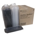 Food Service | Pactiv Corp. YCNC167000DZ MealMaster 16.6 in. x 7.3 in. x 2.3 in. Full Rib Container MFPP Base and OPS Lid (80/Carton) image number 0