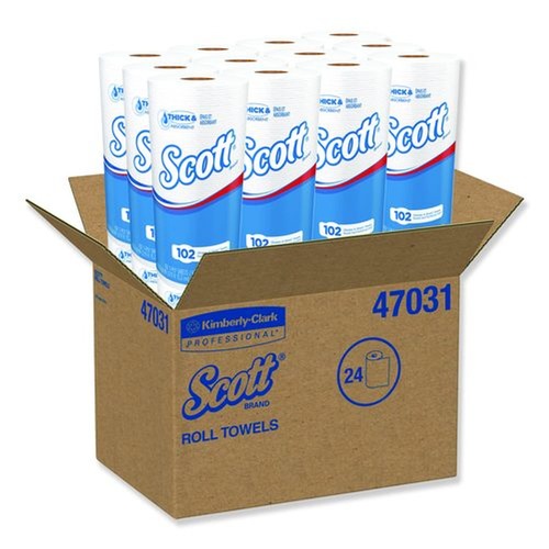 Paper Towels and Napkins | Scott 47031 Choose-A-Sheet 1-Ply 4.8 in. x 11 in. Mega Kitchen Roll Paper Towels - White (24/Carton) image number 0
