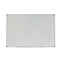 White Boards | Universal UNV43725 72 in. x 48 in. Modern Melamine Dry Erase Board - White Surface, Aluminum Frame image number 0