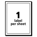 Labels | Avery 05454 4 in. x 6 in. Removable Multi-Use Labels for Inkjet/Laser Printers - White (40/Pack) image number 1