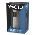 Pencil Sharpeners | X-ACTO 1612X 3 in. x 5 in. x 9 in. AC-Powered Quiet Pro Electric Pencil Sharpener - Black/Silver/Smoke image number 1