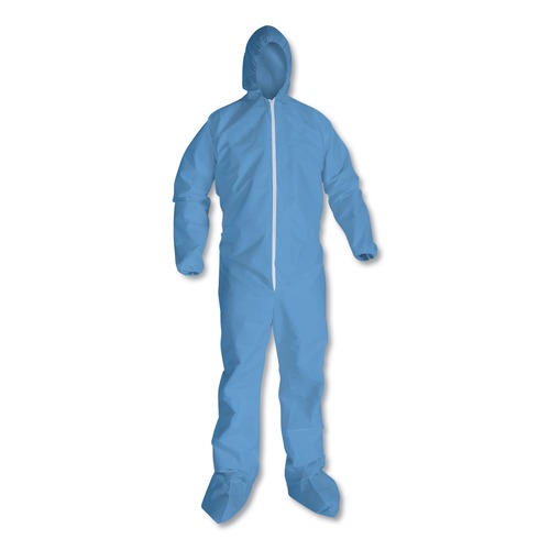 Safety & First Aid | KleenGuard 45353 A65 Zipper Front Flame Resistant Coveralls Large Blue 25/Carton image number 0