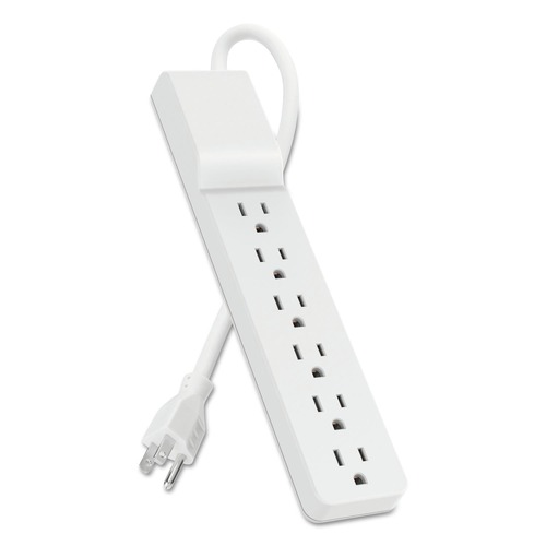 Surge Protectors | Belkin BE106000-10 720 J 6 AC Outlets 10 ft. Cord Home/Office Surge Protector - White image number 0
