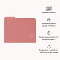 File Folders | U Brands 6597U01-12 1/3 Cut Tabs Letter Size U-Eco Poly File Folders - Assorted Colors (24/Pack) image number 1