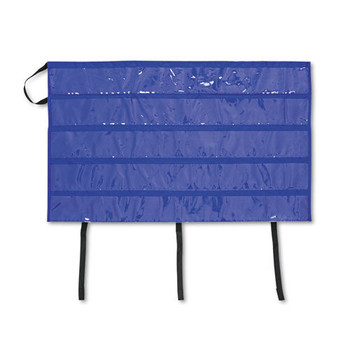 PROJECT AND DISPLAY BOARDS | Carson-Dellosa 5652 41 in. x 24.5 in. Border Storage Pocket Chart - Blue/Clear
