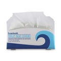 Just Launched | Boardwalk BWKK5000B 14.17 in. x 16.73 in. Premium Half-Fold Toilet Seat Covers - White (250/Sleeve, 20 Sleeves/Carton) image number 2