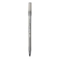 Pens | BIC GSF11 BLK Round Stic Xtra Precision Fine 0.8 mm. Stick Ballpoint Pen - Black Ink/Smoke Barrel (1-Dozen) image number 2