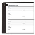 Notebooks & Pads | AT-A-GLANCE 80-011-05 (100 Sheets) 4.78 in. x 8 in. Telephone/Address Book - Black Simulated Leather image number 4