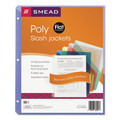 Sheet Protectors | Smead 89505 Organized Up 2-Section Poly Slash Jackets - Letter Size/Assorted Colors (5/Pack) image number 0