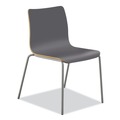 Office Chairs | HON HRUCK1L.S.PR8 18 in. Seat Height Supports Up to 300 lbs. Charcoal Seat/Back Ruck Laminate Chair - Silver Base image number 0