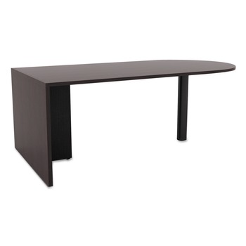 Alera ALEVA277236ES Valencia Series 71 in. x 35.5 in. x 29.63 in. D-Top Desk - Espresso