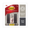 Hook & Loop Fasteners | Command 17034MB-2ES 3 lbs. Capacity Plastic Decorative Hooks - Medium Matte Black (2/Pack) image number 0