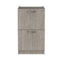 Office Filing Cabinets & Shelves | Alera ALEVA542822GY 15.63 in. x 20.5 in. x 28.5 in. Valencia Series Full Pedestal File Left or Right 2 Legal/Letter-Size File Drawers - Gray image number 0