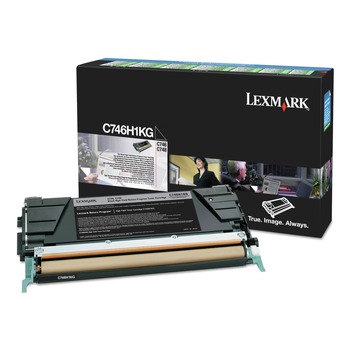 Lexmark X746H1KG Return Program 12,000 Page-Yield High-Yield Toner - Black