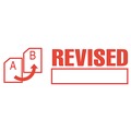 Stamps & Stamp Supplies | ACCUSTAMP2 035587 1.63 in. x 0.5 in. REVISED Pre-Inked Shutter Stamp - Red image number 2