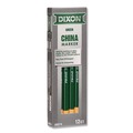 Arts & Crafts Supplies | Dixon X000740002 China Marker, Green, Dozen image number 0
