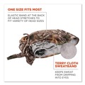 Safety & First Aid | Ergodyne 12475 Chill-Its 6615 One Size Fits Most High-Performance Bandana Doo Rag with Terry Cloth Sweatband - RealTree Xtra image number 2