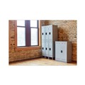 Office Filing Cabinets & Shelves | Safco 5526GR 36 in. x 18 in. x 78 in. Three-Column Locker Double-Tier - Two-Tone Gray image number 3