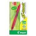 Pens | Pilot 31508 0.7 mm Fine G-Knock BeGreen Retractable Gel Pen - Red Ink, Translucent Red/Red Barrel (1-Dozen) image number 1