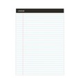 Notebooks & Pads | Universal UNV30630 8.5 in. x 11 in. Premium Wide/Legal Ruled Writing Pads with Heavy-Duty Back - Black Headband (6/Pack) image number 1