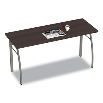 Linea Italia LITTR742MOC Trento Line 59.13 in. x 23.63 in. x 29.5 in. Rectangular Desk - Mocha