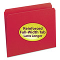 File Folders | Smead 12710 0.75 in. Expansion Reinforced Top Tab Colored File Folders - Letter Size/Red (100/Box) image number 5