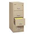 Office Filing Cabinets & Shelves | FireKing 4-2131-CPA 4 Legal-Size File Drawers 1-Hour Fire Protection 20.81 in. x 31.56 in. x 52.75 in. Insulated Vertical File - Parchment image number 3